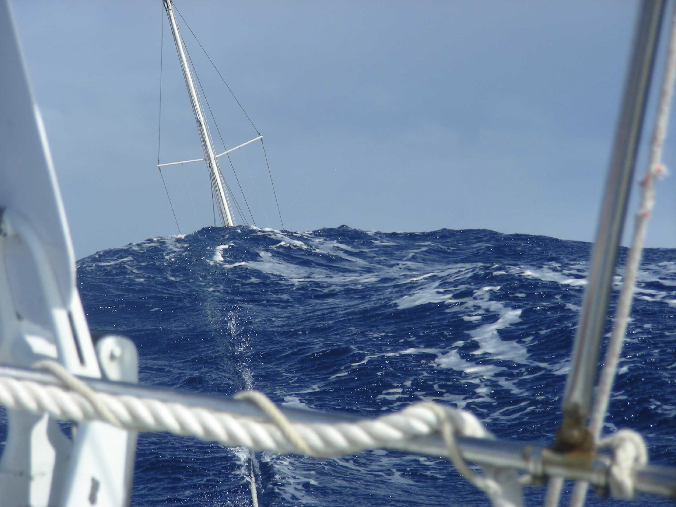 Aries windvane sailing